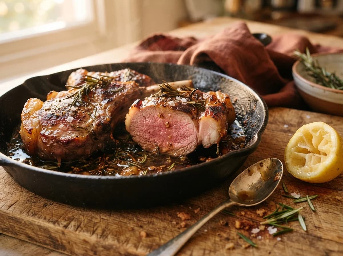 Hot Honey Glazed Lamb Chops