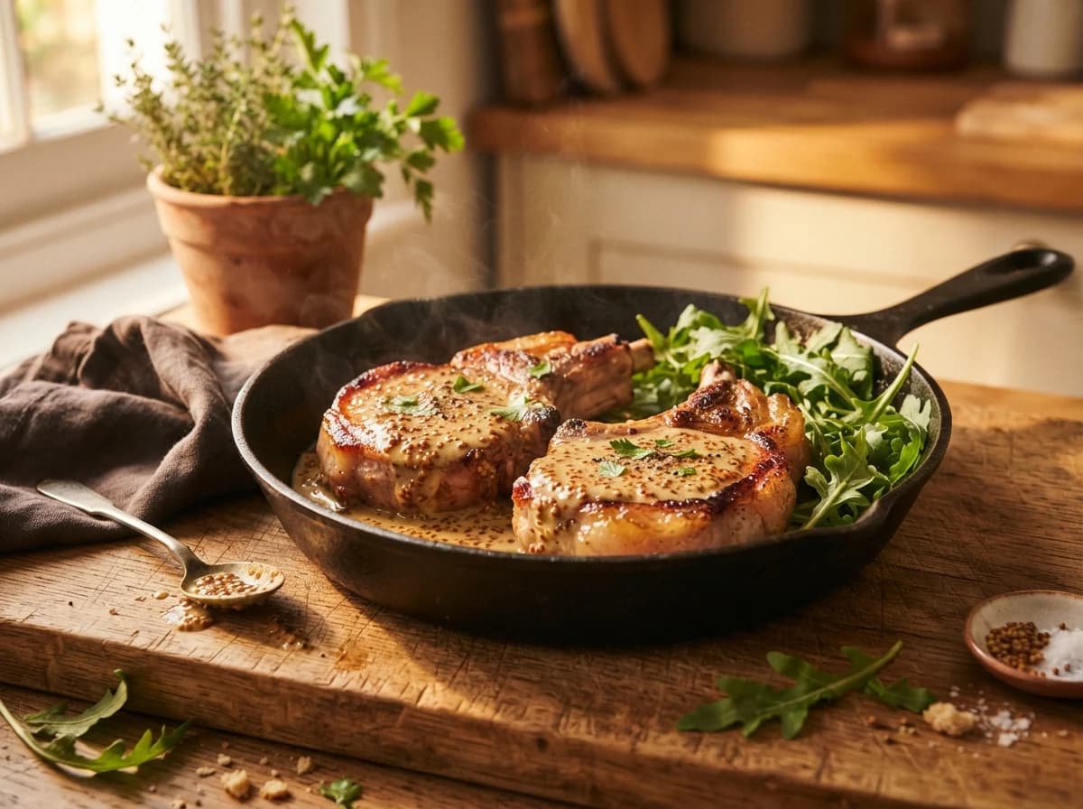 Wholegrain Mustard Pork Chops