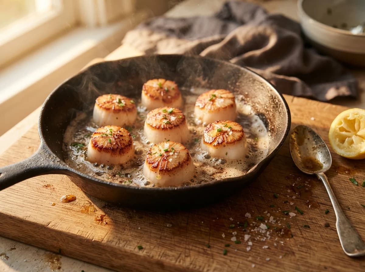 Scallops with Brown Butter & Hot Honey